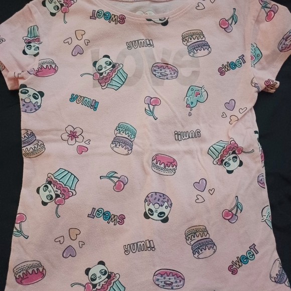 PINK GIRLS MATCHING TOP AND SHORTS SIZE 7. - Picture 5 of 5